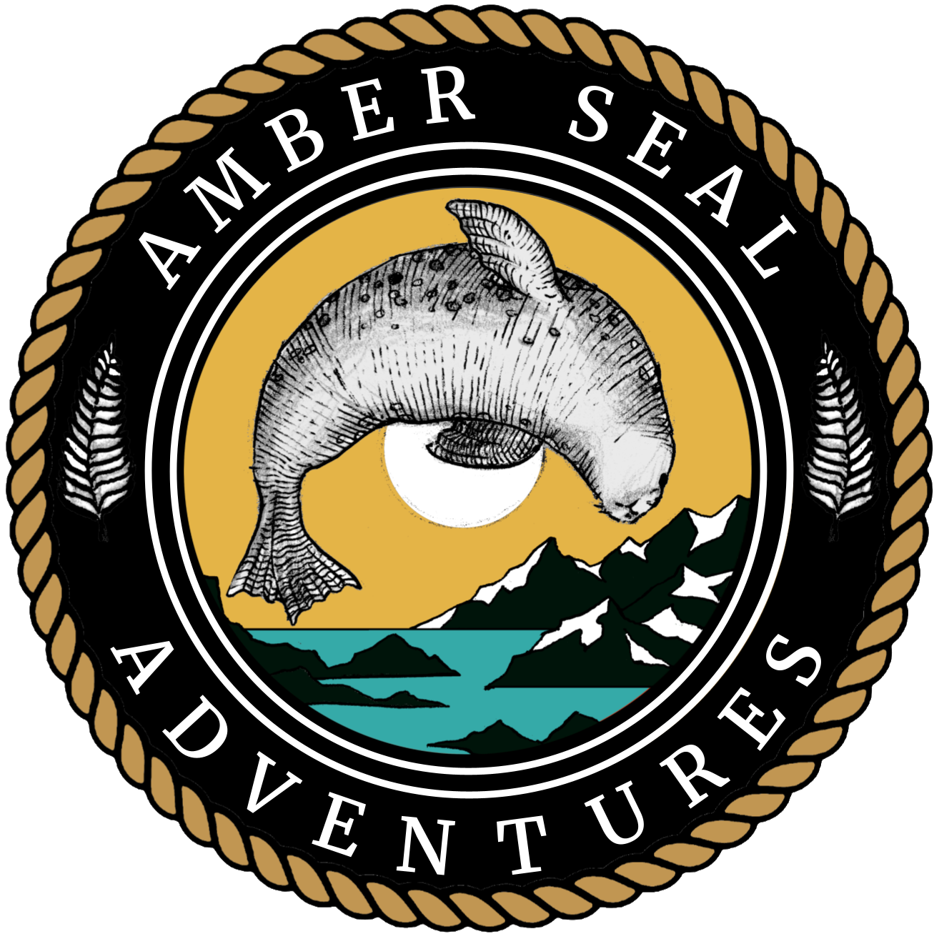 The logo of Amber Seal Adventures